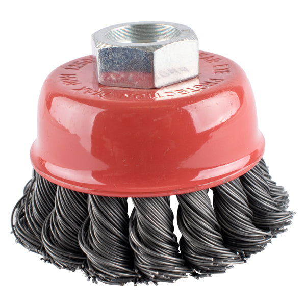 Twisted Wire Cup Brush 65mm - Metal Grinding, Rust Removal