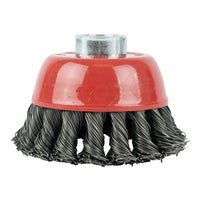 Twisted Wire Cup Brush 80mm M14 - Heavy Duty Grinding & Surface Prep | Angle Grinder Attachment