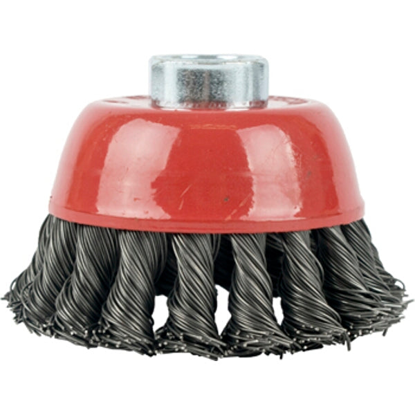 Twisted Wire Cup Brush 80mm - Heavy Duty Metal Cleaning & Surface Prep - Chavda.com