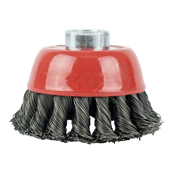 Twisted Wire Cup Brush 80mm M14 - Heavy Duty Grinding & Surface Prep | Angle Grinder Attachment
