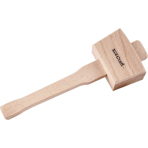 Tork Craft Wooden Mallet - 250mm Beech Wood Tool for Woodworking & Crafts