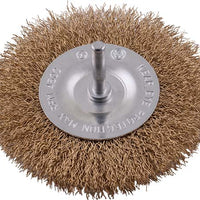 100mm Wire Wheel Brush - Steel Bristles, 6mm Shaft - Rust & Paint Removal Abrasive Tool