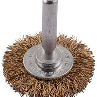 Chavda Brass Wire Wheel Brush 38mm - Rotary Tool Attachment for Rust Removal & Surface Prep