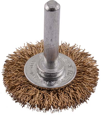Chavda Brass Wire Wheel Brush 38mm - Rotary Tool Attachment for Rust Removal & Surface Prep