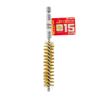 Tork Craft Tube Brush 15 Mm X 120 Mm Brass Wire 6,35 Mm Hex Shank Tcw Tbb015