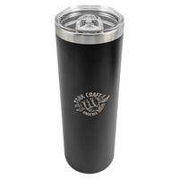 Tork Craft Tork Craft Stainless Steel Skinny Tumbler C/W Straw Black Tc Merch003