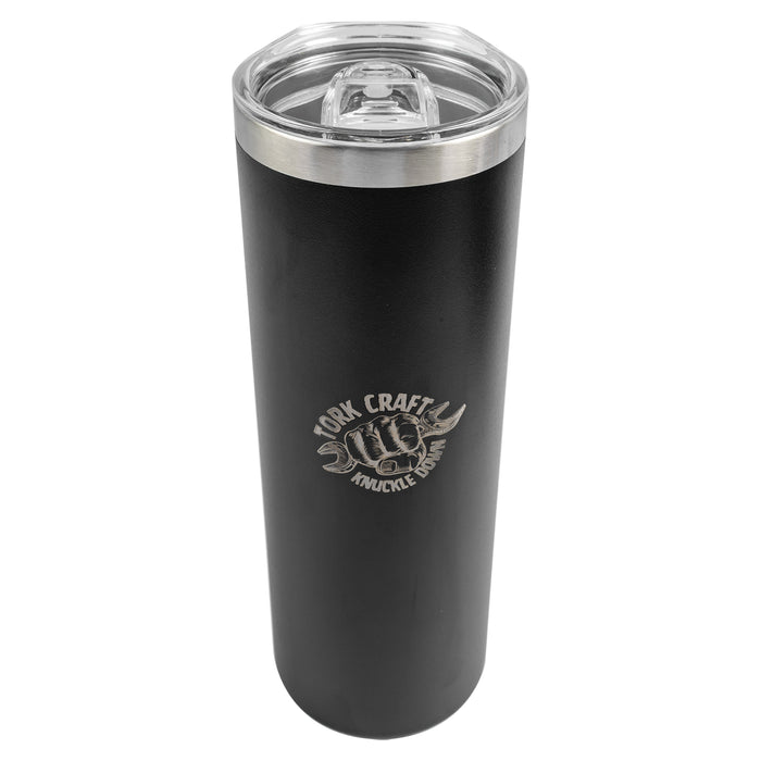 Tork Craft Tork Craft Stainless Steel Skinny Tumbler C/W Straw Black Tc Merch003