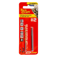 Tork Craft Screw Extractor Set 2 Pc No.2 With Left Hand Drill Bit Tc Se0902 2