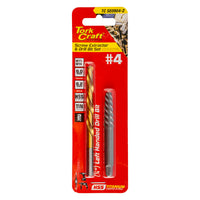 Tork Craft Screw Extractor Set 2 Pc No.4 With Left Hand Drill Bit Tc Se0904 2