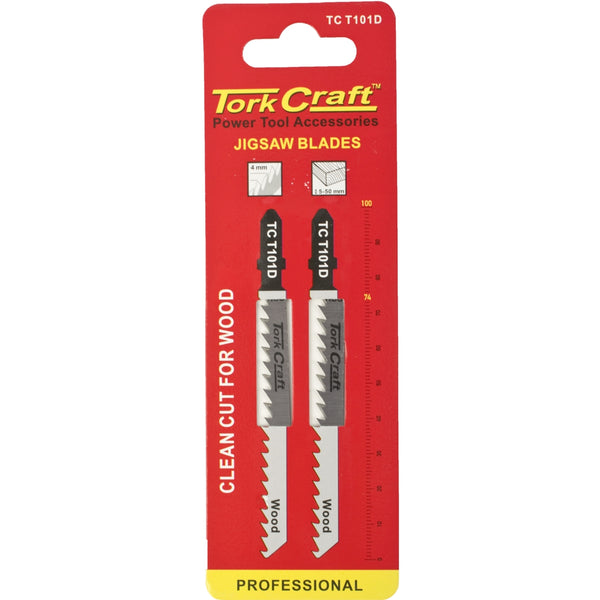 Tork Craft T Shank Jigsaw Blade For Wood 4 Mm 6 Tpi 100 Mm 2 Pc Tc T101 D 2