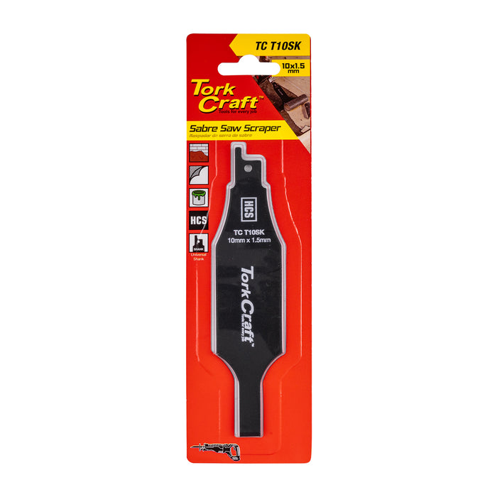 TORK CRAFT : Sabre Saw Scraper Hcs 10mm X 1.5mm : TC T10SK