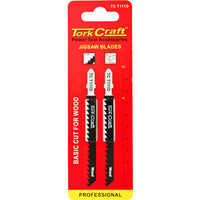 Tork Craft T Shank Jigsaw Blade For Wood 4 Mm 6 Tpi 100 Mm 2 Pc Tc T111 D 2