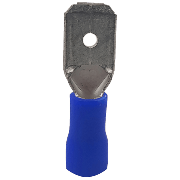 Blue Male Disconnect Terminal - Insulated Electrical Wire Connector