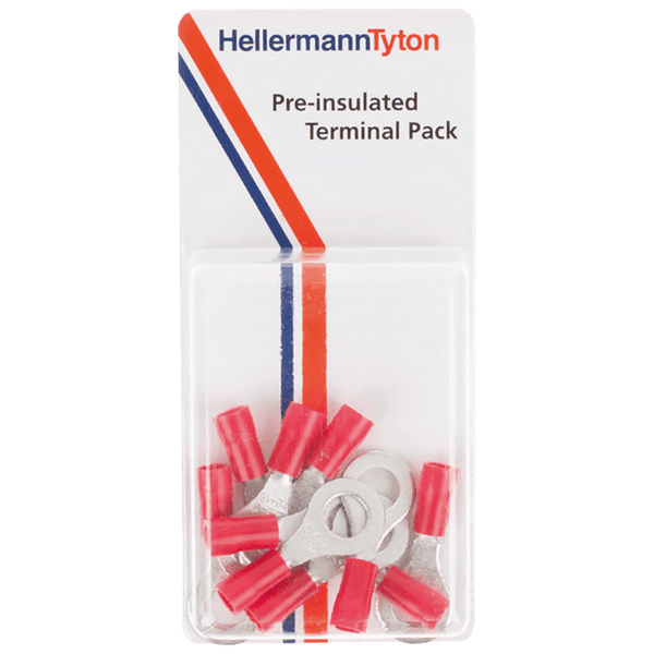 Term Ring Red 6.4 Mm 1 R6 P/10 Termprpk1