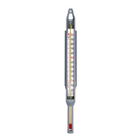 Candy Thermometer Without Mercury, Glass, +80 to +200°C, High Temperature Cooking, Internal Scale