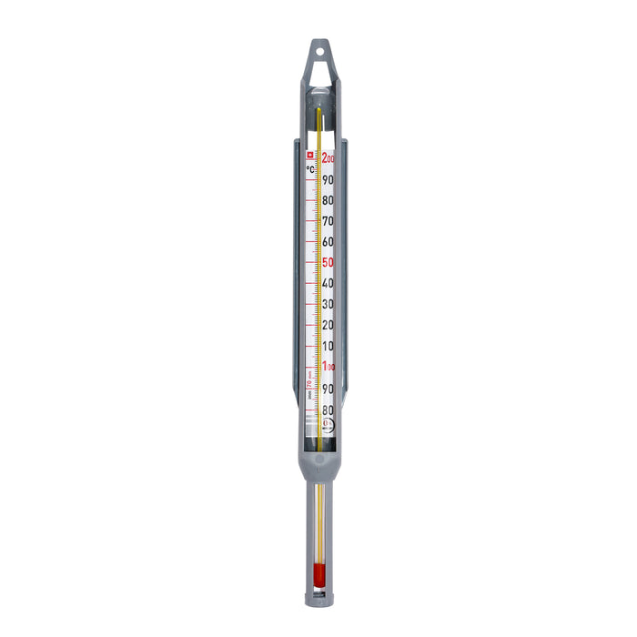 Candy Thermometer Without Mercury, Glass, +80 to +200°C, High Temperature Cooking, Internal Scale