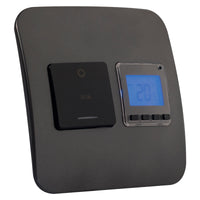 Major Tech 13A Digital Thermo with 20A DP Switch BK/GM (100mmx100mm)  THERMO1BGM