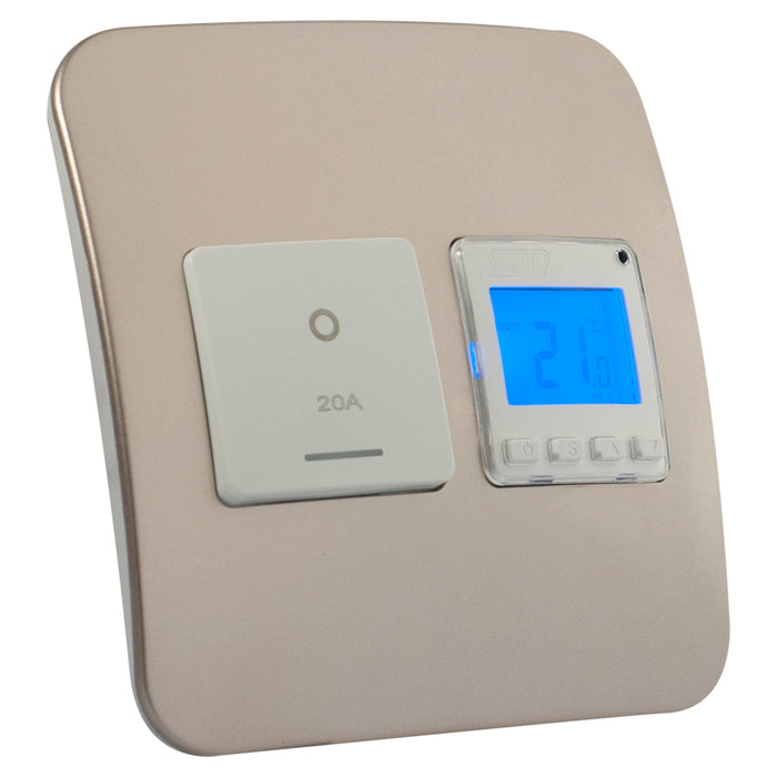 Major Tech 13A Digital Thermo with 20A DP Switch WT/CN (100mmx100mm)  THERMO1WCN