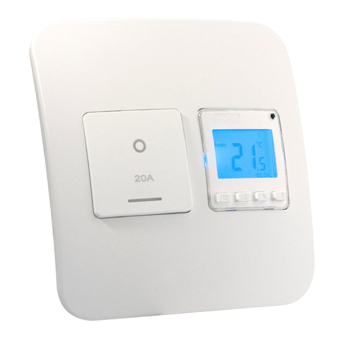 Major Tech 13A Digital Thermo with 20A DP Switch WT/WT (100mmx00mm)  THERMO1WWT