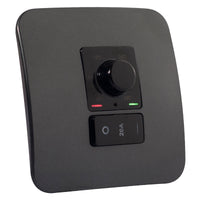Major Tech 13A Rotary Thermo with 20A DP  Switch BK/GM (100mmx100mm)  THERMO2BGM