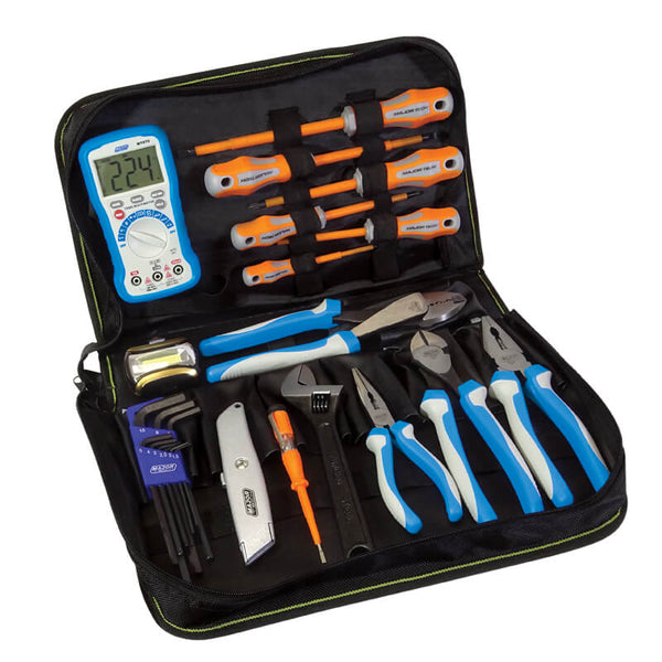 Major Tech Tool Kit with Digital Multimeter | TKE1208 - image 1