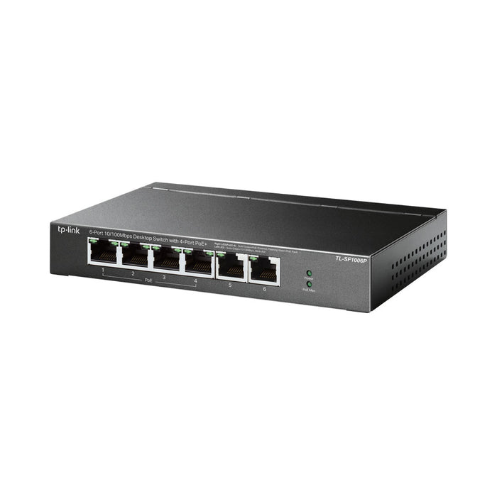EOL-TP-LINK 6-PORT FE SWITCH WITH 4-PORT POE+ - NET-TL-SF1006P