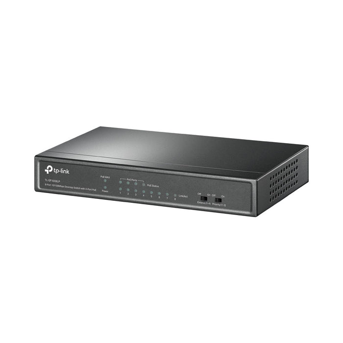 TP-LINK 8-PORT FE SWITCH WITH 4-PORT POE ADV - NET-TL-SF1008LP