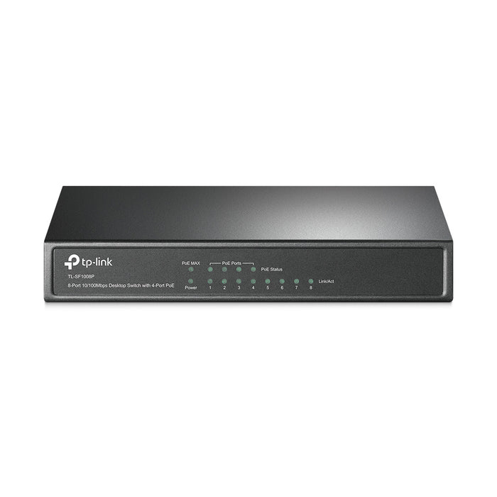 TP-LINK 8-PORT FE 4-PORT POE DESKTOP SWITCH - NET-TL-SF1008P