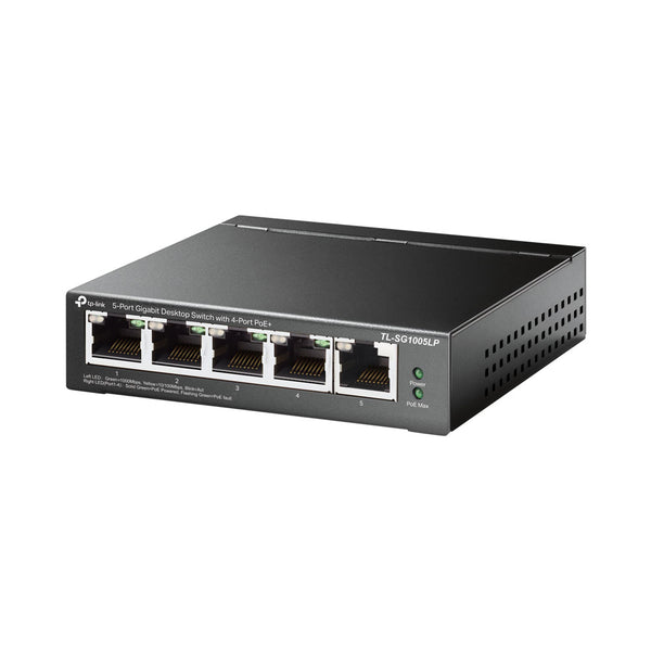 TP-LINK 5-PORT 100M DT SWITCH WITH 4-PORT POE - NET-TL-SG1005LP
