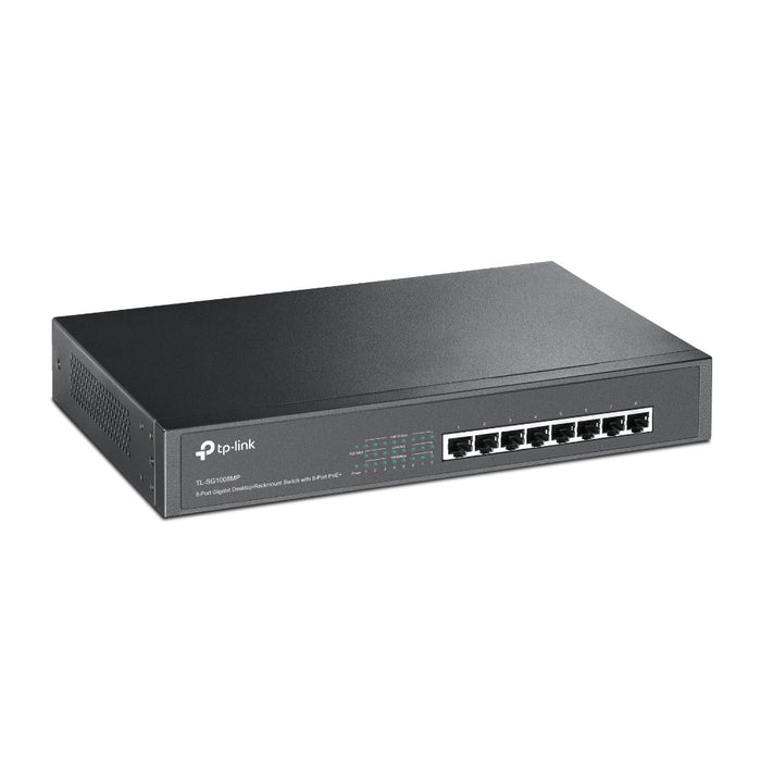 TP-LINK 8-PORT POE+ GIGABIT RACKMOUNT SWITCH - NET-TL-SG1008MP