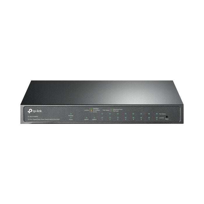 TP- LINK 10-PORT GIGABIT EASY SMART SWITCH - NET-TL-SG1210MPE