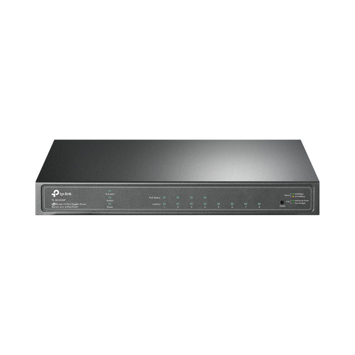 TP-LINK 8-PORT 4-PORT POE+ OMADA SMART GBE SWITCH - NET-TL-SG2008P
