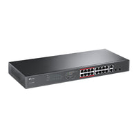 TP-LINK 16-PORT ADV FE POE+ 2P GBE, 2P GBE SFP - NET-TL-SL1218MP