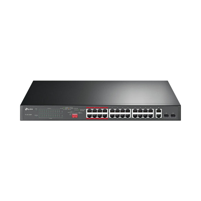 TP-LINK 24-PORT ADV FE POE+ 2P GBE UTP/SFP, 2P GBE - NET-TL-SL1226P