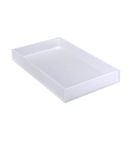 TIGER Lucite Tray - Ice White GN1/1 Acrylic Serving Tray 530x325x75mm - CHAVDA.COM