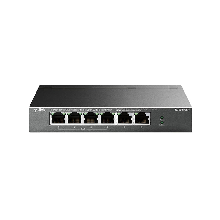 TP-LINK 6 PORT UNMANAGED POE DESKTOP SWITCH,TL-SF1006P