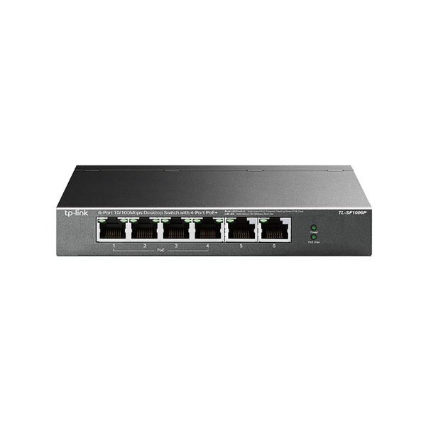 TP-LINK 6 PORT UNMANAGED POE DESKTOP SWITCH,TL-SF1006P