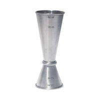 Japanese Style Cocktail Jigger - 25ml/50ml Stainless Steel Bartender Measuring Tool | Tot Measure for Perfect Cocktails
