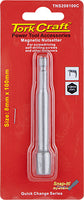 Tork Craft Magnetic Nutsetter 8mm x 100mm - Power Tool Accessory for Screwdriving Self-Drilling Screws & Fasteners