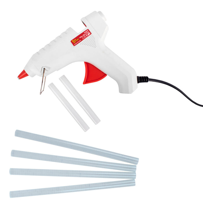 Glue Gun 40W 11mm TCGG05002 with 12 Glue Sticks (11x200mm) TCGS11200-0 | chavda.com