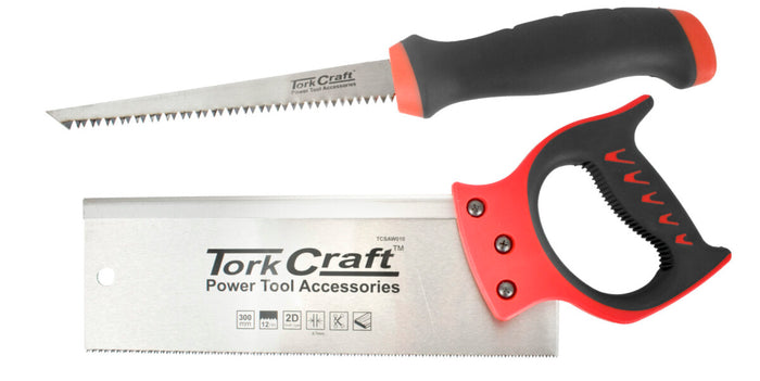Tork Craft Back Saw 300mm & Job Saw 150mm Power Tool Set - Precision Cutting