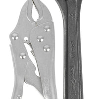 Locking Pliers 170mm & Adjustable Wrench 150mm Set. Heavy Duty Hand Tools for DIY & Professional Use.