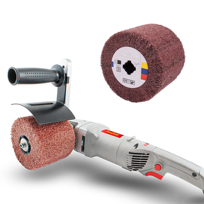 Stainless Burnishing Machine 800W w/ 120 Grit Nylon Wheel - Chavda.com