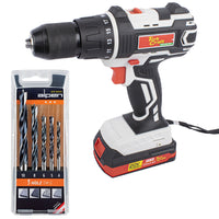 Tork Craft Impact Driver & Alpen Wood Drill Set - Cordless Power Tool