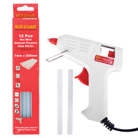 Tork Craft Glue Gun with Hot Melt Glue Sticks 12 Pce (7mm) Power Tool
