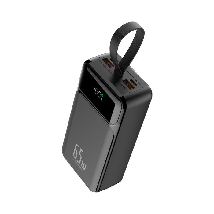 POWER BANK 65W 27000MAH WITH CHARGING CABLE BLK - POWERBANK-TPBQ34-BLK