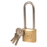 Tri Circle Padlock Brass Box Long Shckl 38 Mm 264 L Trc0095