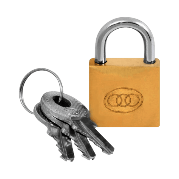 Tri Circle Padlock Brass Prepack 38 Mm 264 Trc2220 MTS
