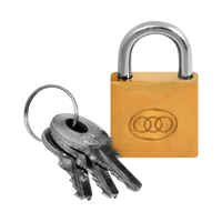 Tri Circle Padlock Brass Prepack 63 Mm 266 Trc2230