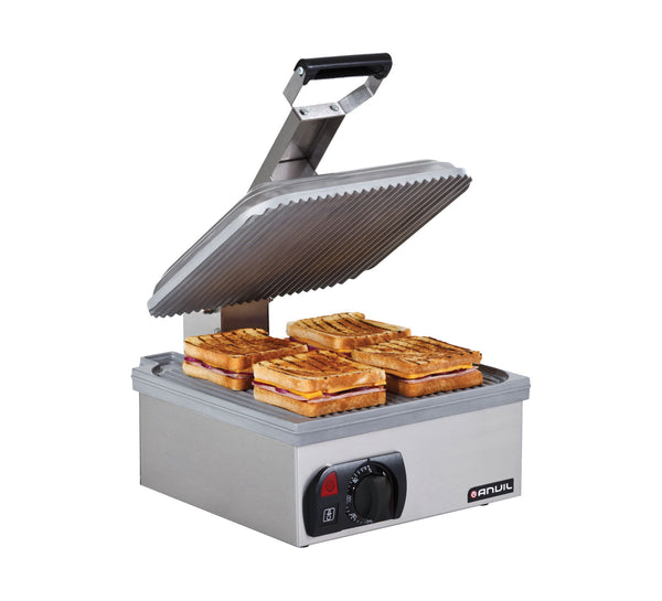 ANVIL TSA9009 Toaster - 9 Slice Panini Press - Ribbed Top & Bottom - Commercial Toaster